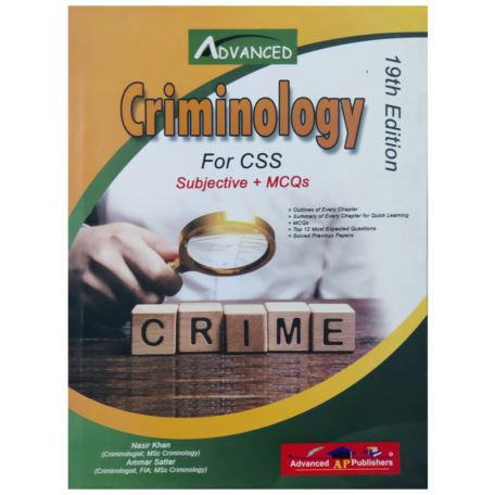 Criminology By Nasir Khan and Ammar Sattar Advanced Publishers