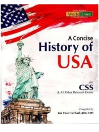 A Concise History of USA By Rai Yasir Farhad JWT